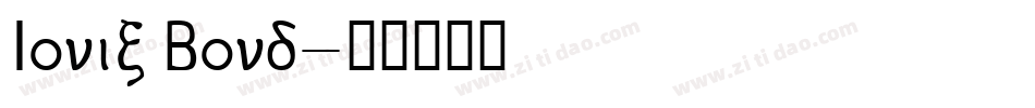 Ionic Bond字体转换